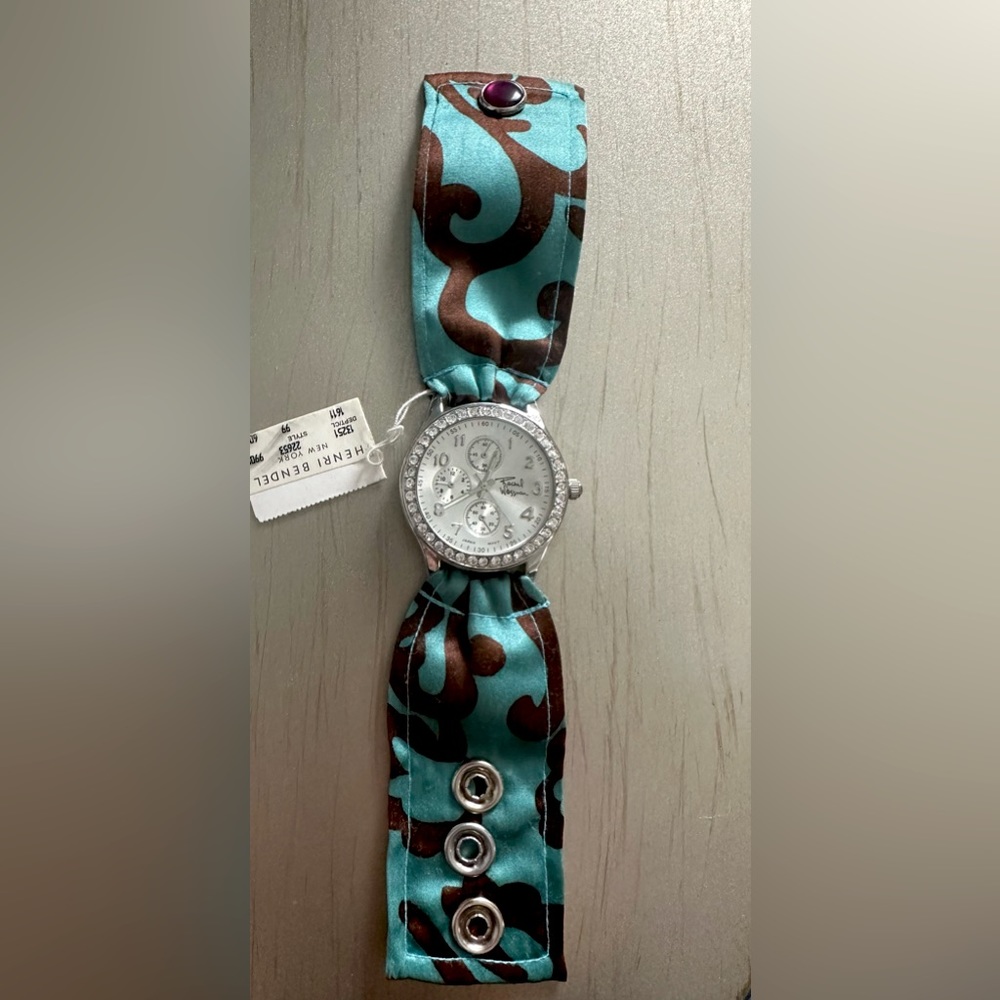 BRAND NEW Rachel Weissman rhinestone bezel watch